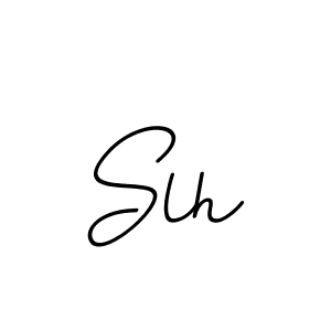 You should practise on your own different ways (BallpointsItalic-DORy9) to write your name (Slh) in signature. don't let someone else do it for you. Slh signature style 11 images and pictures png