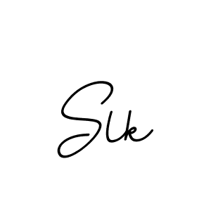 Create a beautiful signature design for name Slk. With this signature (BallpointsItalic-DORy9) fonts, you can make a handwritten signature for free. Slk signature style 11 images and pictures png