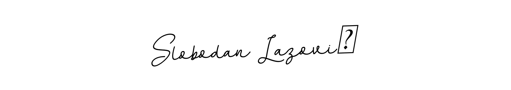 Use a signature maker to create a handwritten signature online. With this signature software, you can design (BallpointsItalic-DORy9) your own signature for name Slobodan Lazović. Slobodan Lazović signature style 11 images and pictures png