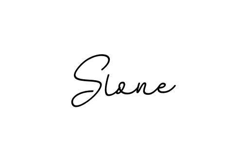 You should practise on your own different ways (BallpointsItalic-DORy9) to write your name (Slone) in signature. don't let someone else do it for you. Slone signature style 11 images and pictures png