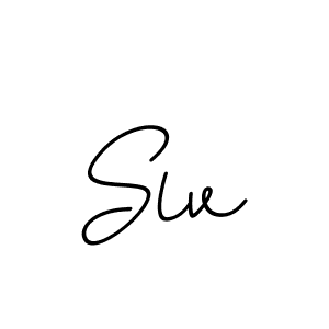 Design your own signature with our free online signature maker. With this signature software, you can create a handwritten (BallpointsItalic-DORy9) signature for name Slv. Slv signature style 11 images and pictures png