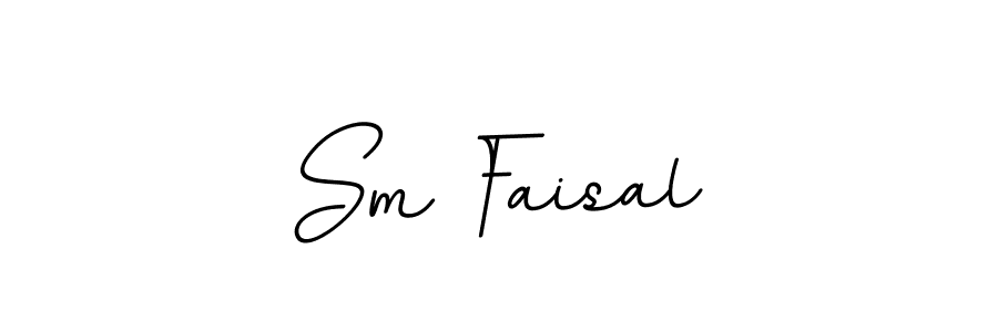 Design your own signature with our free online signature maker. With this signature software, you can create a handwritten (BallpointsItalic-DORy9) signature for name Sm Faisal. Sm Faisal signature style 11 images and pictures png