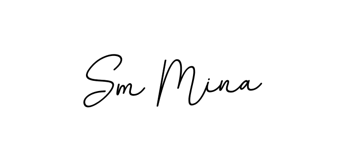 Similarly BallpointsItalic-DORy9 is the best handwritten signature design. Signature creator online .You can use it as an online autograph creator for name Sm Mina. Sm Mina signature style 11 images and pictures png