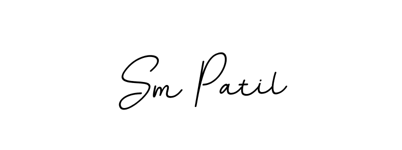 Sm Patil stylish signature style. Best Handwritten Sign (BallpointsItalic-DORy9) for my name. Handwritten Signature Collection Ideas for my name Sm Patil. Sm Patil signature style 11 images and pictures png