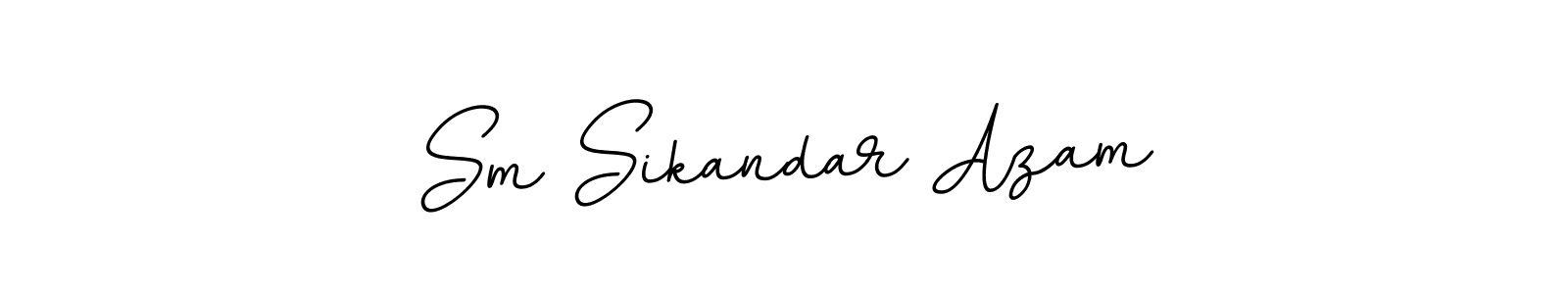 How to make Sm Sikandar Azam name signature. Use BallpointsItalic-DORy9 style for creating short signs online. This is the latest handwritten sign. Sm Sikandar Azam signature style 11 images and pictures png