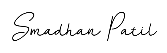 Personalize your online presence with Smadhan Patil signature rendered in elegant BallpointsItalic-DORy9 font. Great for website footers and blogs. Smadhan Patil signature style 11 images and pictures png