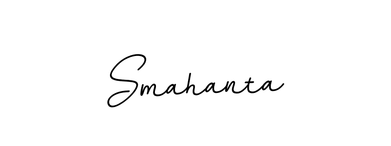 Make a beautiful signature design for name Smahanta. With this signature (BallpointsItalic-DORy9) style, you can create a handwritten signature for free. Smahanta signature style 11 images and pictures png