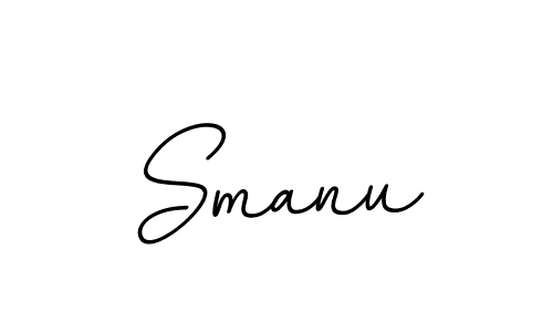 Use a signature maker to create a handwritten signature online. With this signature software, you can design (BallpointsItalic-DORy9) your own signature for name Smanu. Smanu signature style 11 images and pictures png
