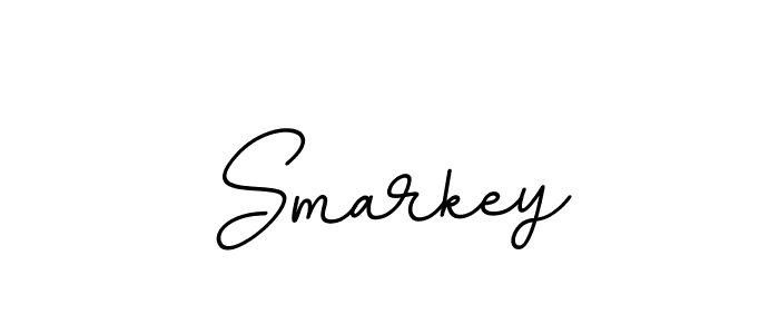 Make a beautiful signature design for name Smarkey. With this signature (BallpointsItalic-DORy9) style, you can create a handwritten signature for free. Smarkey signature style 11 images and pictures png