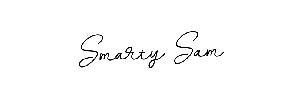 How to make Smarty Sam name signature. Use BallpointsItalic-DORy9 style for creating short signs online. This is the latest handwritten sign. Smarty Sam signature style 11 images and pictures png