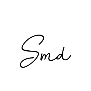 Design your own signature with our free online signature maker. With this signature software, you can create a handwritten (BallpointsItalic-DORy9) signature for name Smd. Smd signature style 11 images and pictures png