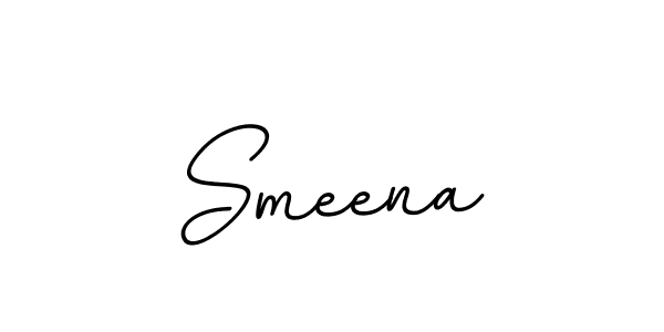 Create a beautiful signature design for name Smeena. With this signature (BallpointsItalic-DORy9) fonts, you can make a handwritten signature for free. Smeena signature style 11 images and pictures png