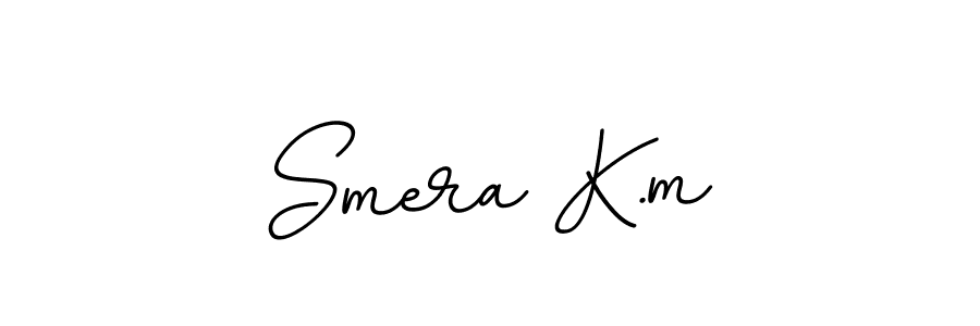 It looks lik you need a new signature style for name Smera K.m. Design unique handwritten (BallpointsItalic-DORy9) signature with our free signature maker in just a few clicks. Smera K.m signature style 11 images and pictures png