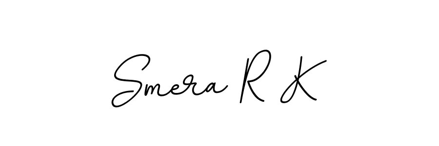 How to make Smera R K name signature. Use BallpointsItalic-DORy9 style for creating short signs online. This is the latest handwritten sign. Smera R K signature style 11 images and pictures png