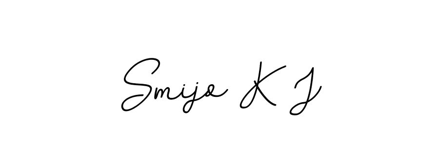The best way (BallpointsItalic-DORy9) to make a short signature is to pick only two or three words in your name. The name Smijo K J include a total of six letters. For converting this name. Smijo K J signature style 11 images and pictures png