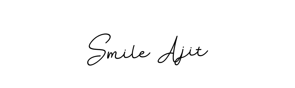 This is the best signature style for the Smile Ajit name. Also you like these signature font (BallpointsItalic-DORy9). Mix name signature. Smile Ajit signature style 11 images and pictures png