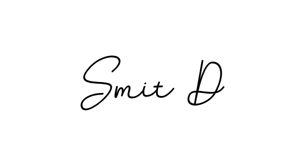 Design your own signature with our free online signature maker. With this signature software, you can create a handwritten (BallpointsItalic-DORy9) signature for name Smit D. Smit D signature style 11 images and pictures png