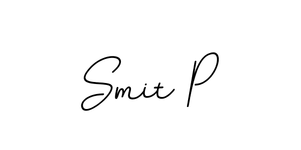 You should practise on your own different ways (BallpointsItalic-DORy9) to write your name (Smit P) in signature. don't let someone else do it for you. Smit P signature style 11 images and pictures png