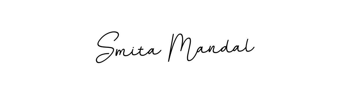 Use a signature maker to create a handwritten signature online. With this signature software, you can design (BallpointsItalic-DORy9) your own signature for name Smita Mandal. Smita Mandal signature style 11 images and pictures png