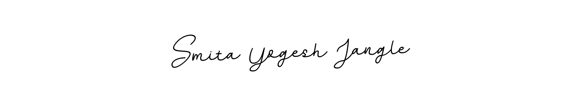 Also You can easily find your signature by using the search form. We will create Smita Yogesh Jangle name handwritten signature images for you free of cost using BallpointsItalic-DORy9 sign style. Smita Yogesh Jangle signature style 11 images and pictures png