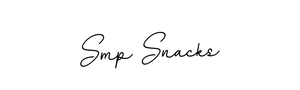 Create a beautiful signature design for name Smp Snacks. With this signature (BallpointsItalic-DORy9) fonts, you can make a handwritten signature for free. Smp Snacks signature style 11 images and pictures png