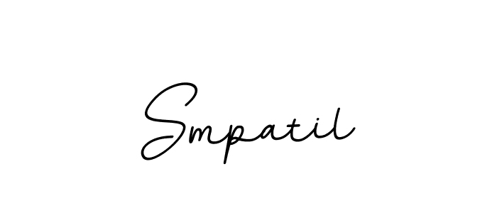 Create a beautiful signature design for name Smpatil. With this signature (BallpointsItalic-DORy9) fonts, you can make a handwritten signature for free. Smpatil signature style 11 images and pictures png