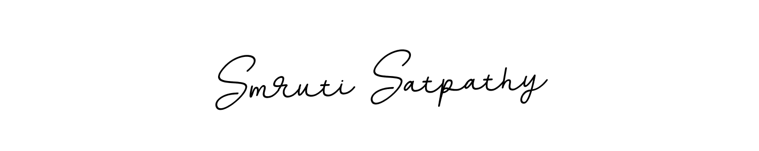 Make a beautiful signature design for name Smruti Satpathy. With this signature (BallpointsItalic-DORy9) style, you can create a handwritten signature for free. Smruti Satpathy signature style 11 images and pictures png