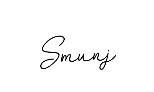 You should practise on your own different ways (BallpointsItalic-DORy9) to write your name (Smunj) in signature. don't let someone else do it for you. Smunj signature style 11 images and pictures png