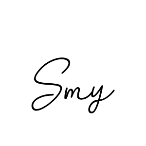 The best way (BallpointsItalic-DORy9) to make a short signature is to pick only two or three words in your name. The name Smy include a total of six letters. For converting this name. Smy signature style 11 images and pictures png