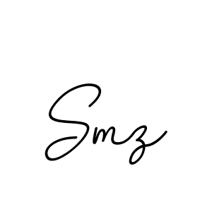 Create a beautiful signature design for name Smz. With this signature (BallpointsItalic-DORy9) fonts, you can make a handwritten signature for free. Smz signature style 11 images and pictures png
