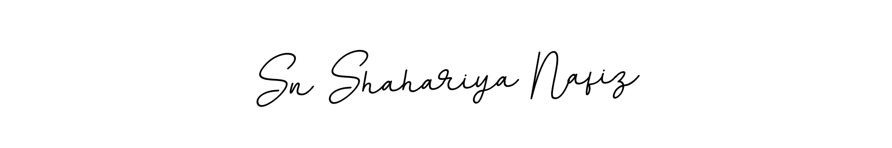 Use a signature maker to create a handwritten signature online. With this signature software, you can design (BallpointsItalic-DORy9) your own signature for name Sn Shahariya Nafiz. Sn Shahariya Nafiz signature style 11 images and pictures png