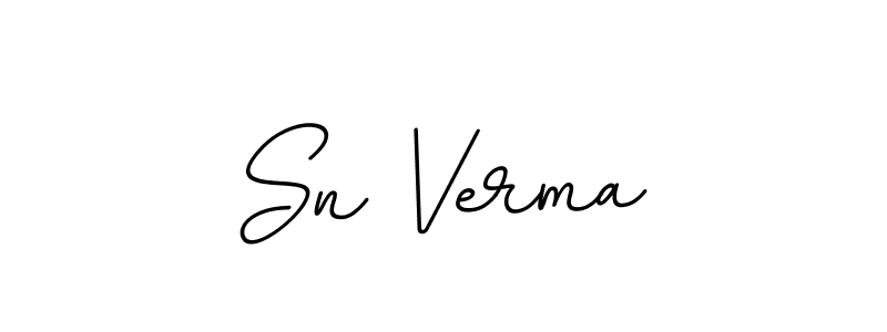 Make a beautiful signature design for name Sn Verma. With this signature (BallpointsItalic-DORy9) style, you can create a handwritten signature for free. Sn Verma signature style 11 images and pictures png