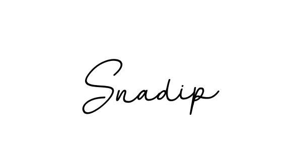 How to make Snadip name signature. Use BallpointsItalic-DORy9 style for creating short signs online. This is the latest handwritten sign. Snadip signature style 11 images and pictures png