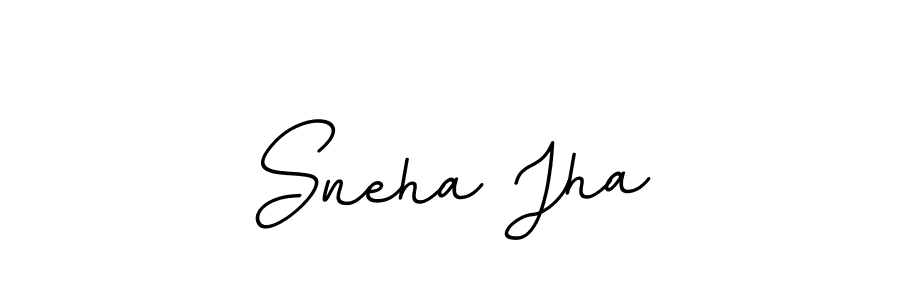 The best way (BallpointsItalic-DORy9) to make a short signature is to pick only two or three words in your name. The name Sneha Jha include a total of six letters. For converting this name. Sneha Jha signature style 11 images and pictures png