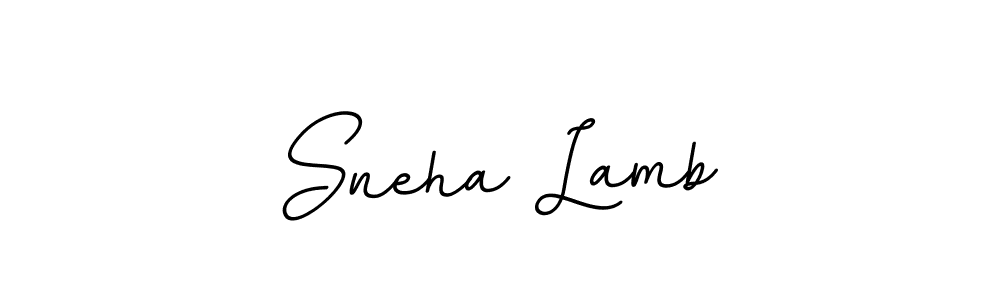 Create a beautiful signature design for name Sneha Lamb. With this signature (BallpointsItalic-DORy9) fonts, you can make a handwritten signature for free. Sneha Lamb signature style 11 images and pictures png