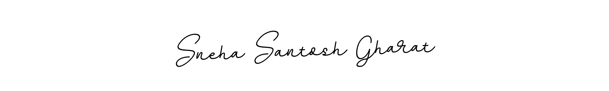 This is the best signature style for the Sneha Santosh Gharat name. Also you like these signature font (BallpointsItalic-DORy9). Mix name signature. Sneha Santosh Gharat signature style 11 images and pictures png