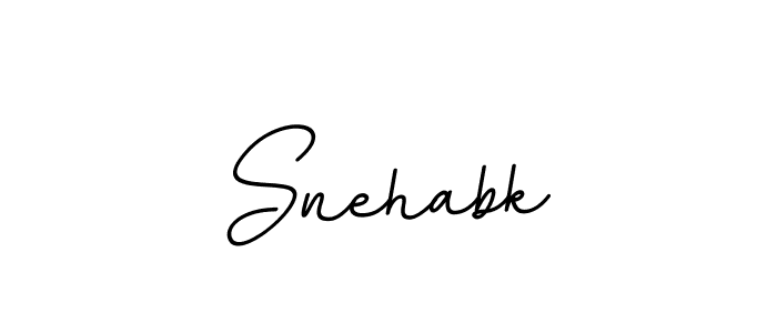 Use a signature maker to create a handwritten signature online. With this signature software, you can design (BallpointsItalic-DORy9) your own signature for name Snehabk. Snehabk signature style 11 images and pictures png