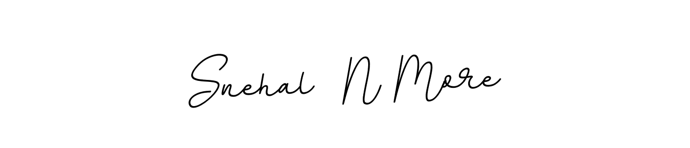 How to make Snehal  N More name signature. Use BallpointsItalic-DORy9 style for creating short signs online. This is the latest handwritten sign. Snehal  N More signature style 11 images and pictures png