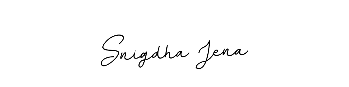 This is the best signature style for the Snigdha Jena name. Also you like these signature font (BallpointsItalic-DORy9). Mix name signature. Snigdha Jena signature style 11 images and pictures png