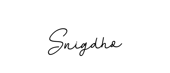 Create a beautiful signature design for name Snigdho. With this signature (BallpointsItalic-DORy9) fonts, you can make a handwritten signature for free. Snigdho signature style 11 images and pictures png