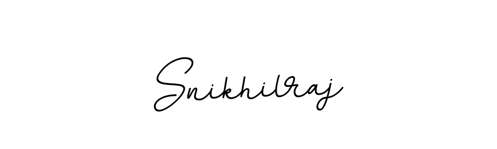 Use a signature maker to create a handwritten signature online. With this signature software, you can design (BallpointsItalic-DORy9) your own signature for name Snikhilraj. Snikhilraj signature style 11 images and pictures png