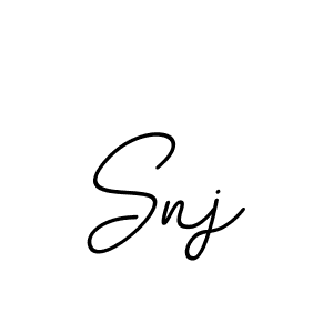 Use a signature maker to create a handwritten signature online. With this signature software, you can design (BallpointsItalic-DORy9) your own signature for name Snj. Snj signature style 11 images and pictures png