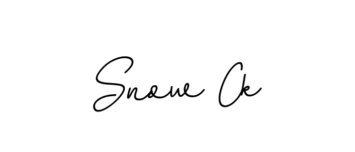 Design your own signature with our free online signature maker. With this signature software, you can create a handwritten (BallpointsItalic-DORy9) signature for name Snow Ck. Snow Ck signature style 11 images and pictures png