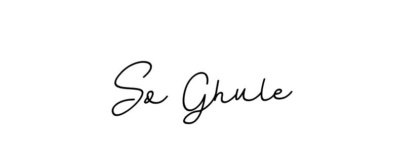 Design your own signature with our free online signature maker. With this signature software, you can create a handwritten (BallpointsItalic-DORy9) signature for name So Ghule. So Ghule signature style 11 images and pictures png