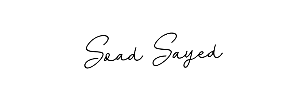 Use a signature maker to create a handwritten signature online. With this signature software, you can design (BallpointsItalic-DORy9) your own signature for name Soad Sayed. Soad Sayed signature style 11 images and pictures png