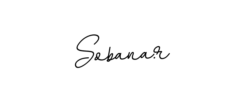 Create a beautiful signature design for name Sobana.r. With this signature (BallpointsItalic-DORy9) fonts, you can make a handwritten signature for free. Sobana.r signature style 11 images and pictures png
