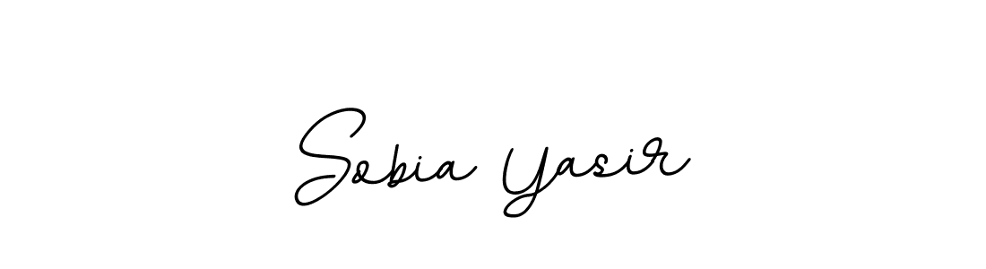 Make a beautiful signature design for name Sobia Yasir. With this signature (BallpointsItalic-DORy9) style, you can create a handwritten signature for free. Sobia Yasir signature style 11 images and pictures png