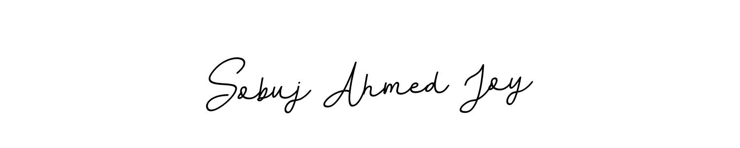 You should practise on your own different ways (BallpointsItalic-DORy9) to write your name (Sobuj Ahmed Joy) in signature. don't let someone else do it for you. Sobuj Ahmed Joy signature style 11 images and pictures png