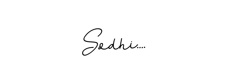 Create a beautiful signature design for name Sodhi..... With this signature (BallpointsItalic-DORy9) fonts, you can make a handwritten signature for free. Sodhi.... signature style 11 images and pictures png