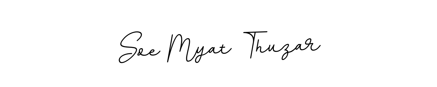 How to make Soe Myat Thuzar name signature. Use BallpointsItalic-DORy9 style for creating short signs online. This is the latest handwritten sign. Soe Myat Thuzar signature style 11 images and pictures png